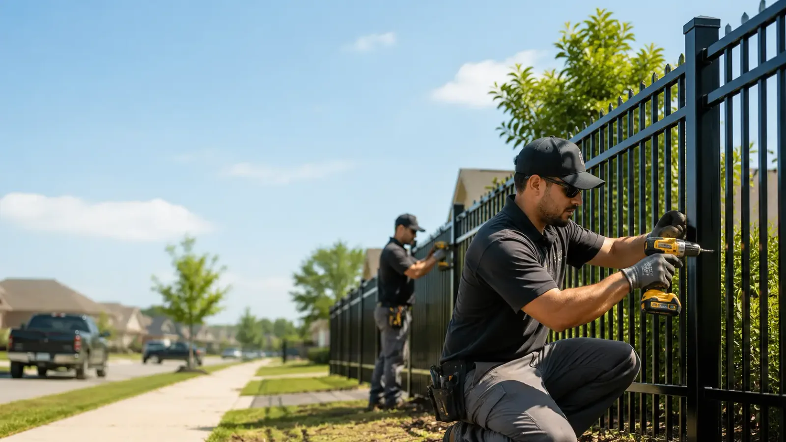 Metal Fence Installation in Belmont, OH